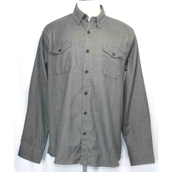 Dixxon Flannel Co. The Obsidian Gray Button Up L/S Shirt Mens Size XLEXCELLENT